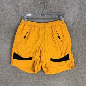 Marmot Shorts Mens Medium Yellow‎ Quick Dry Nylon Mesh Lined Swim Trunks Pockets